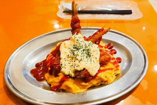 金沢名物 ハントンライス(エビフライ) 金沢名物 ハントンライス(エビフライ)の写真