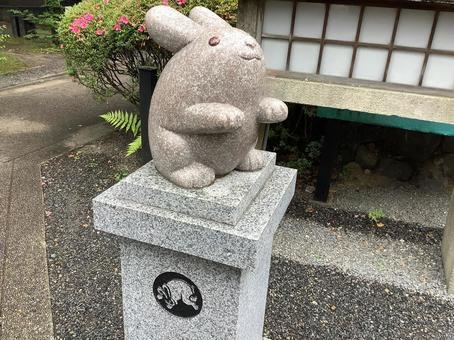 うさぎ神社狛兎 うさぎ神社狛兎の写真