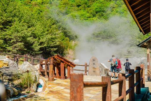 【長崎】雲仙地獄 湯けむり 【長崎】雲仙地獄 湯けむり 長崎,雲仙,地獄の写真素材