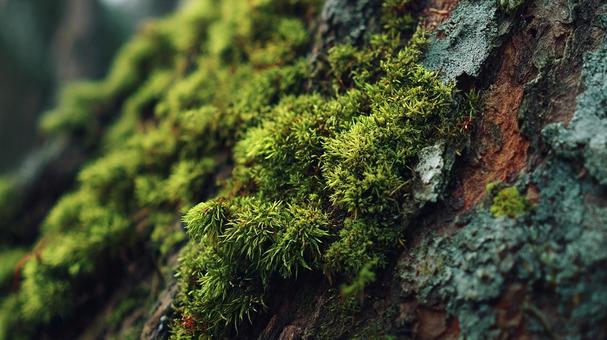 自然が織りなす苔の絨毯 自然が織りなす苔の絨毯の写真