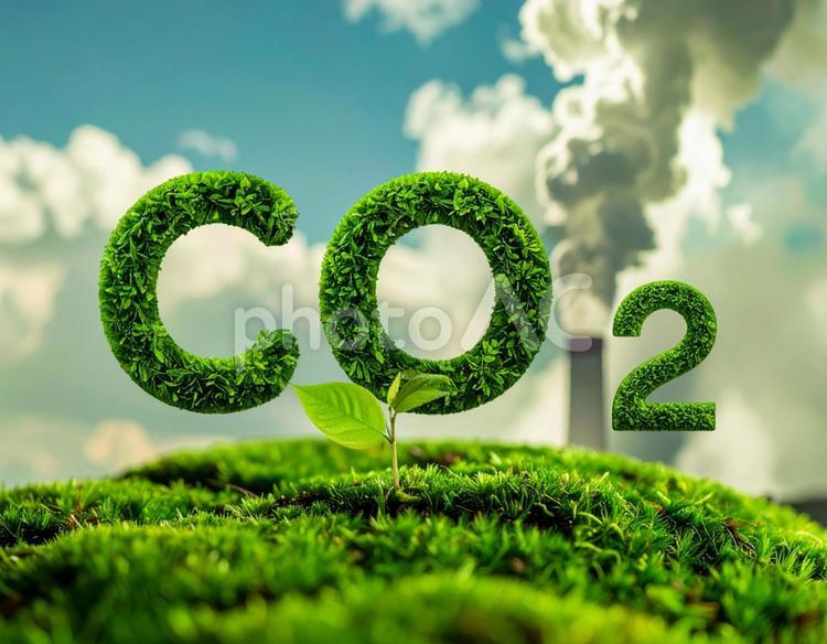 二酸化炭素イメージ 二酸化炭素,co₂,地球温暖化の写真素材