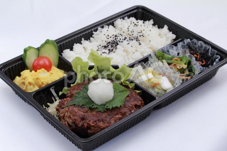 和風ハンバーグ弁当 弁当,テイクアウト,中食の写真素材