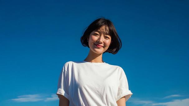晴れた日のポートレート 晴れた日のポートレートの写真
