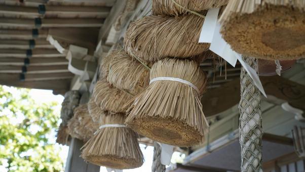 高山稲荷神社のしめ縄 高山稲荷神社,しめ縄,神社の写真素材