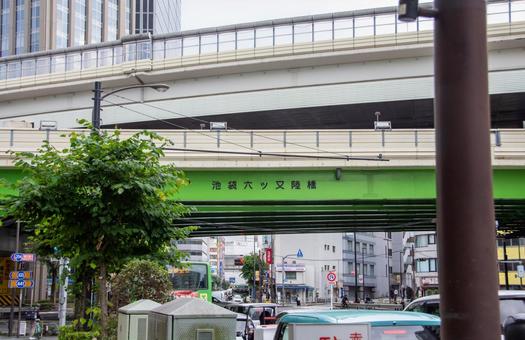 池袋六ツ又陸橋 池袋六ツ又陸橋,池袋,六ツ又陸橋の写真素材