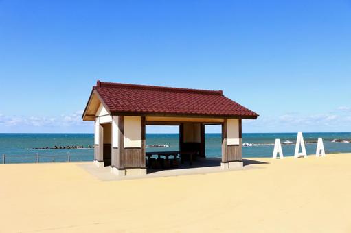 晴天の安宅海岸 晴天の安宅海岸 安宅海岸,安宅の関,日本の歴史公園百の写真素材