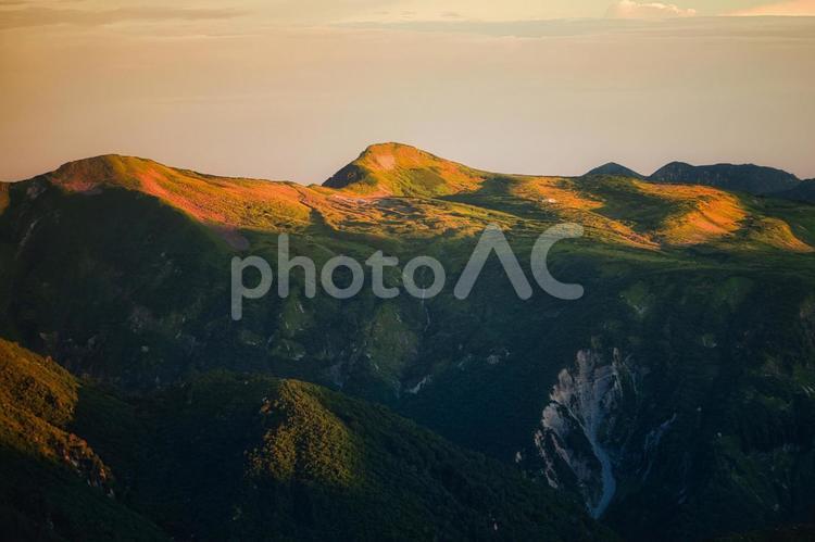 北アルプスの立山連峰の五色ヶ原 北アルプス,立山連峰,立山の写真素材