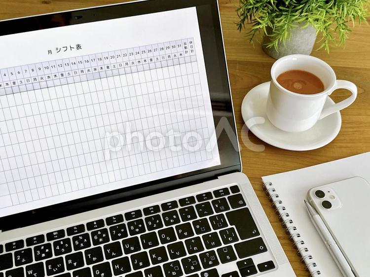 ビジネス　シフト調整　スケジュール管理 ビジネス,シフト表,スケジュールの写真素材