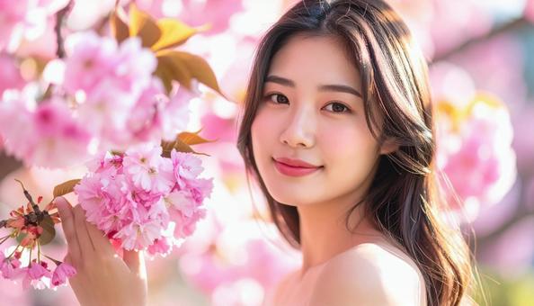 ビューティイメージ 肌がキレイな女性 ビューティイメージ 肌がキレイな女性の写真