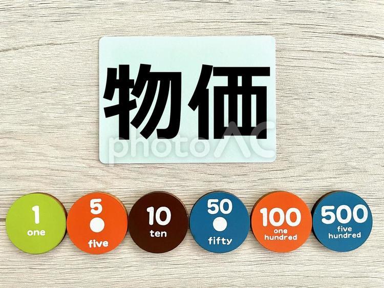 物価のアイキャッチ1 物価,売上,お金の写真素材