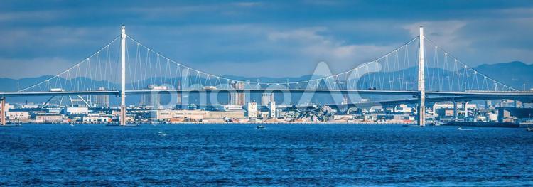 此花大橋 (このはなおおはし) 此花大橋,背景,大阪の写真素材