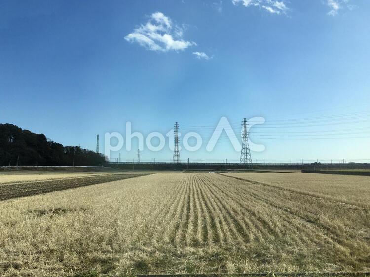田舎の風景 田舎,田んぼ,田畑の写真素材