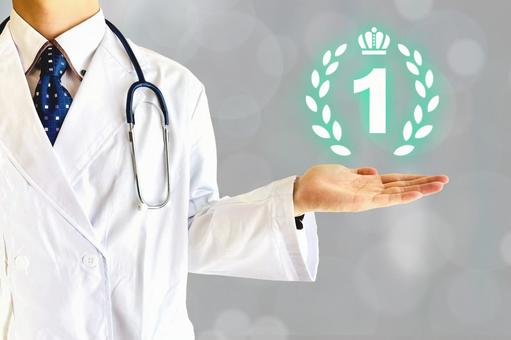 医者の勧めるランキング一位 医者,医療,クリニックの写真素材