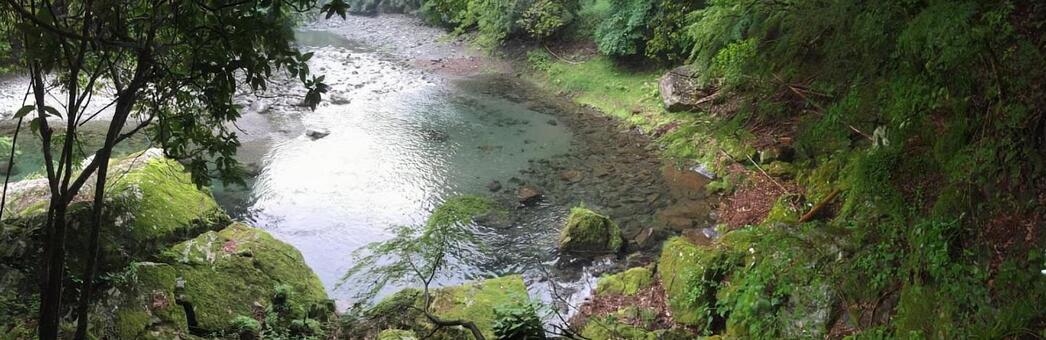 Natural lakeside, fresh green, moss, natural, JPG