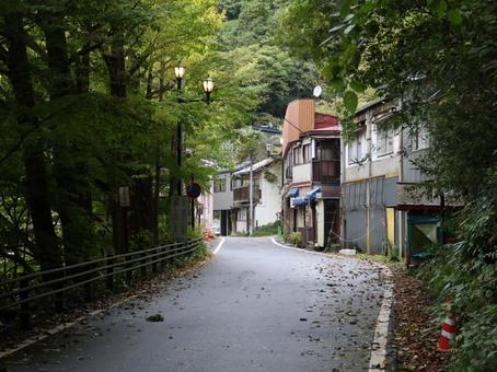会津若松 東山温泉 温泉街 会津若松 東山温泉 温泉街 会津若松,東山温泉,射的場の写真素材