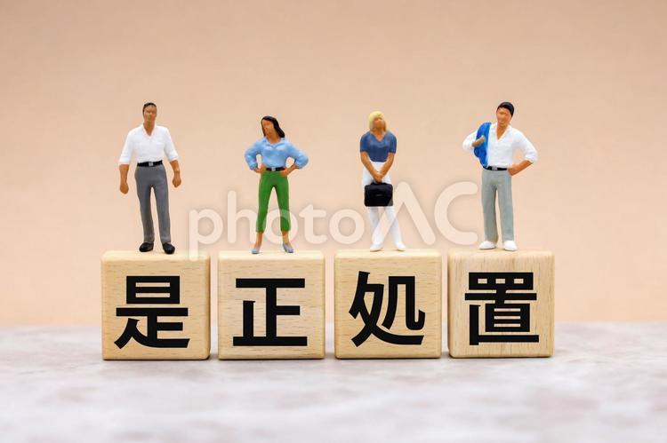 品質向上のための是正処置 是正処置,改善,品質向上の写真素材