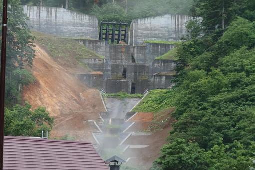 層雲峡 小学校の沢落差工_2 層雲峡 小学校の沢落差工_2 砂防ダム,治山ダム,落差工の写真素材