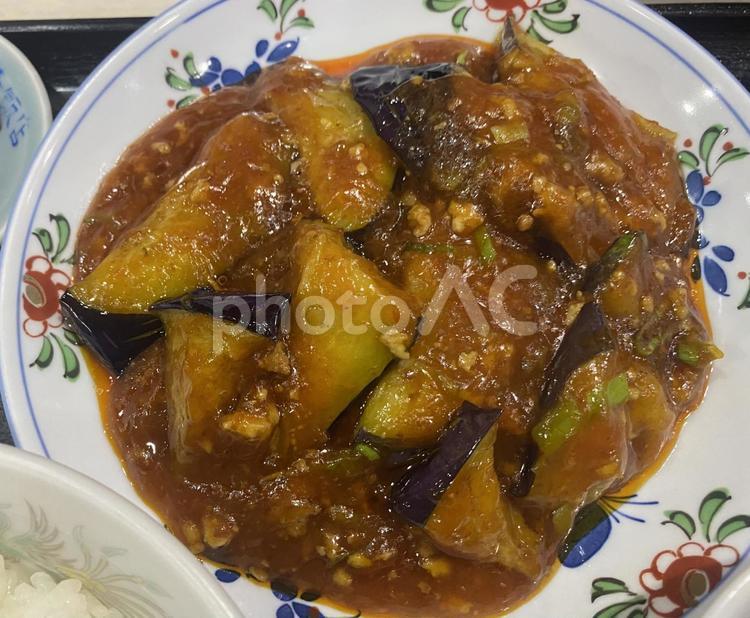 麻婆なす　中華料理　町中華 麻婆なす,町中華,中華料理の写真素材