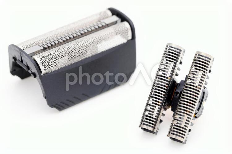 電気シェーバーの替刃 替刃,替え刃,髭剃りの写真素材