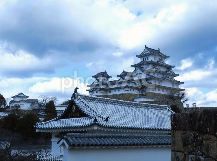美しい連立式天守閣　姫路城　 姫路城,白鷺城,世界文化遺産の写真素材