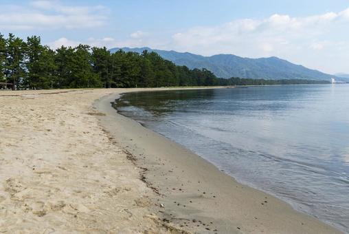 天橋立の松原の砂浜 天橋立の松原の砂浜 天橋立,日本三景,砂洲の写真素材