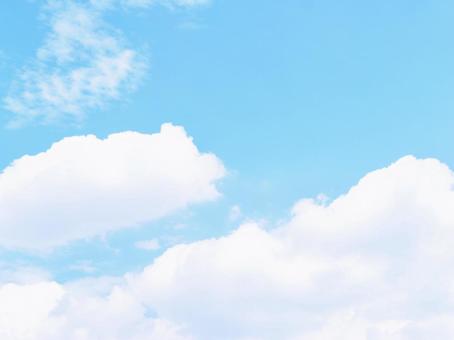 青空と白い雲 青空と白い雲の写真