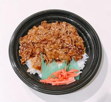 牛カルビ丼 牛カルビ丼,牛カルビ,焼肉の写真素材
