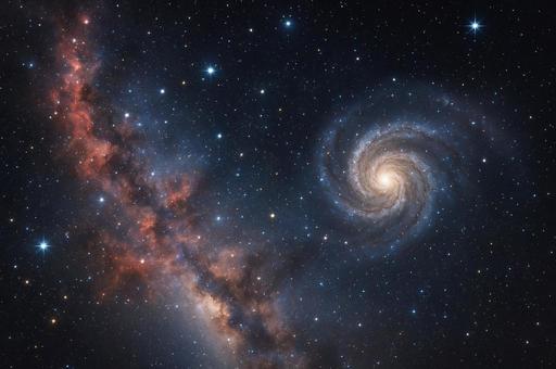 夜空の星と銀河 夜空の星と銀河の写真