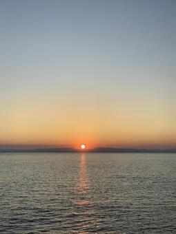 夕日 夕日の写真