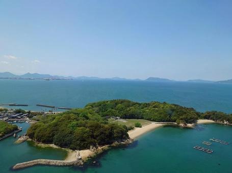 瀬戸内海 瀬戸内海,海,街並みの写真素材