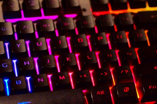ゲーミングPC用キーボード ゲーミングキーボード,ゲーム,タイピングの写真素材