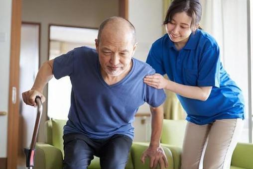Caregiver assisting the elderly Caregiver assisting the elderly