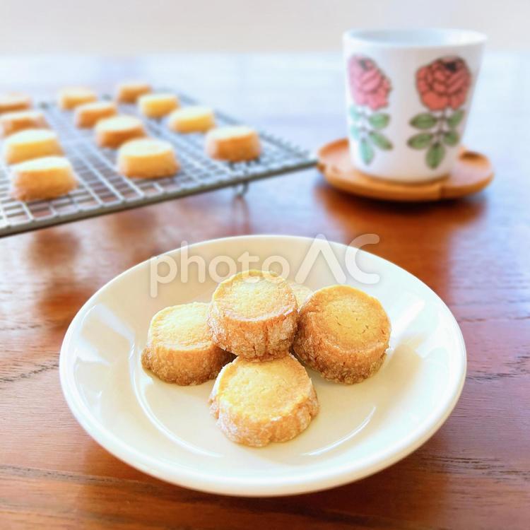 手作りクッキーでティータイム バレンタインデー,ホワイトデー,友チョコの写真素材
