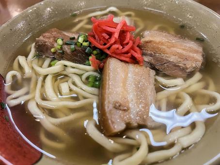 沖縄そば 沖縄グルメ,おいしい,麺の写真素材