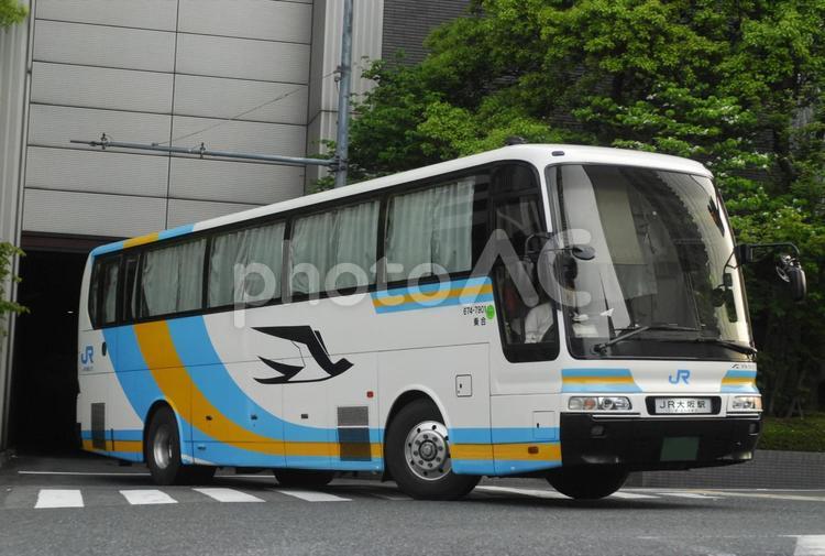 三菱ふそう　エアロクイーン　JR四国 バス,乗り物,夜行バスの写真素材