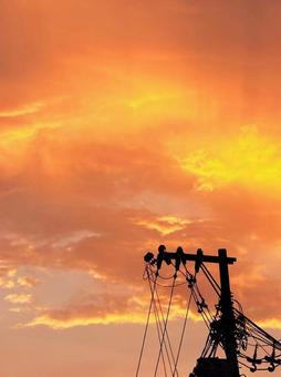 夏の夕焼け、すごいことになってる! 夏の夕焼け、すごいことになってる!の写真