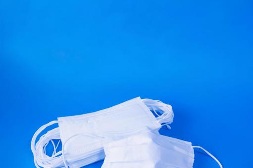 Simple mask on blue background, JPG Simple mask on blue background, JPG