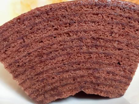 Baumkuchen chocolate flavor, JPG Baumkuchen chocolate flavor, JPG