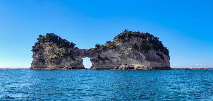 南紀白浜 臨海浦 円月島 南紀白浜 臨海浦 円月島 南紀白浜,臨海浦,円月島の写真素材