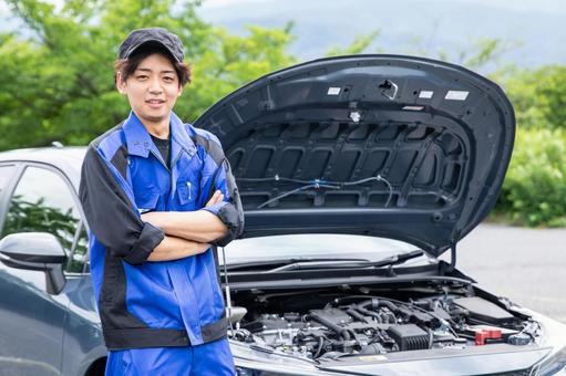 Photo, car, car shop, work with, 