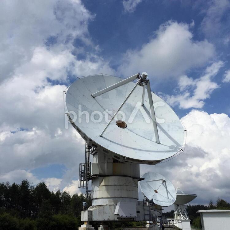 野辺山宇宙電波観測所 天文台,野辺山,パラボラの写真素材