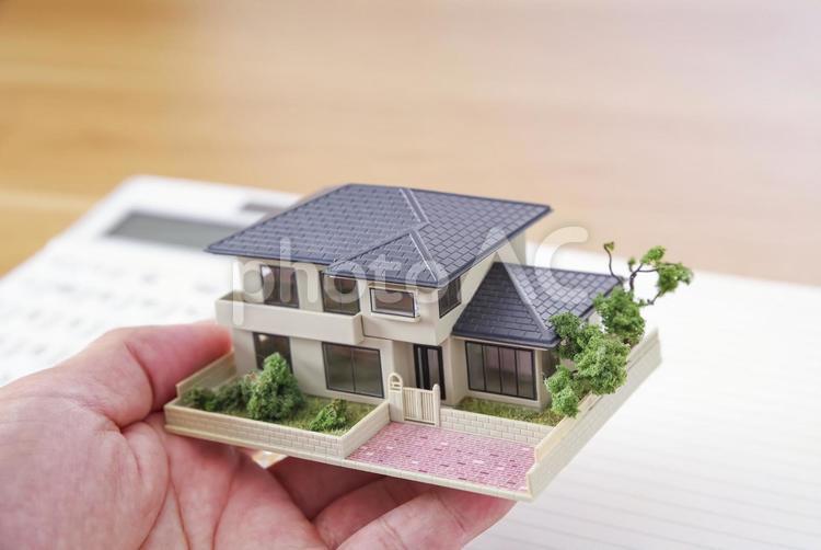 住宅費用の検討イメージ 不動産,住宅,マイホームの写真素材