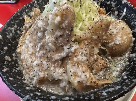 油そば 油そば,麺,背脂の写真素材