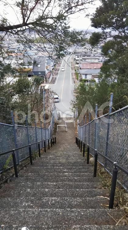 階段-志免町 桜丘 階段,町中,コンクリートの写真素材