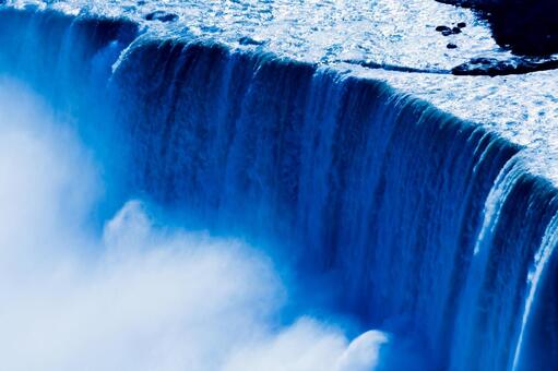 ナイアガラ滝の力強い流れ 滝,水流,水しぶきの写真素材