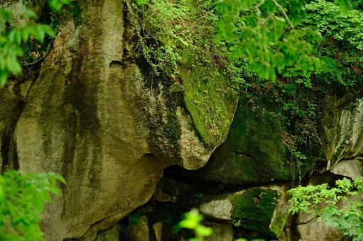岩肌 磊々峡,岩肌,渓谷の写真素材