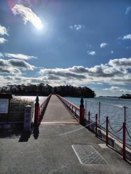 松島の橋 松島の橋 橋,福浦橋,仙台の写真素材
