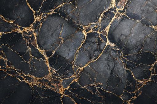 金継ぎを思わせる金色の割れ目の写真