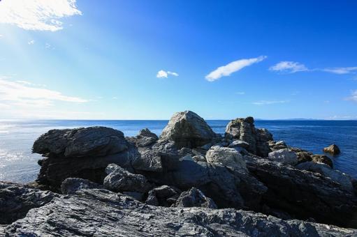 愛媛県伊方町 番匠鼻 愛媛県伊方町 番匠鼻 番匠鼻,岬,半島の写真素材