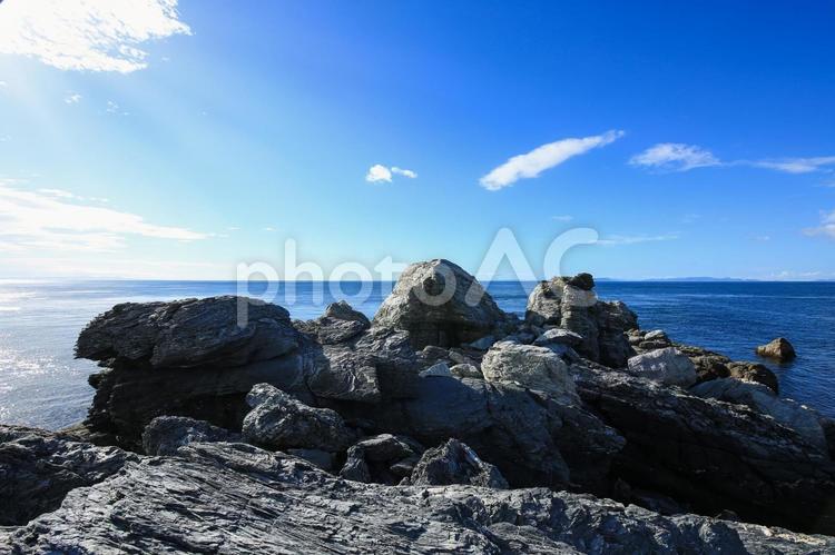 愛媛県伊方町　番匠鼻 番匠鼻,岬,半島の写真素材